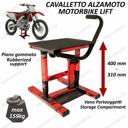 Cavalletto alza moto 40cm - alza,